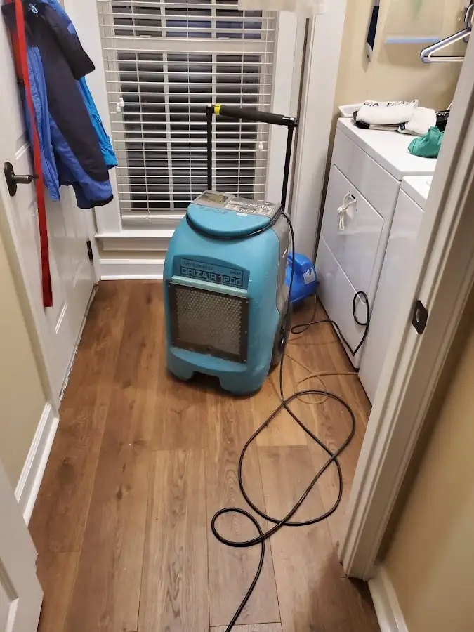 Commercial dehumidifier deployed for Flood Damage Cleanup in Pelican Bay