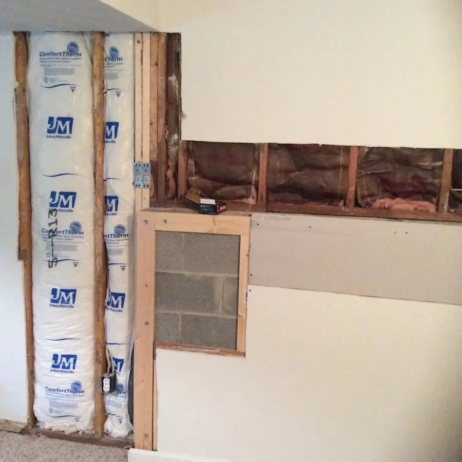 Wall insulation replacement during Structural Drying in Pelican Bay